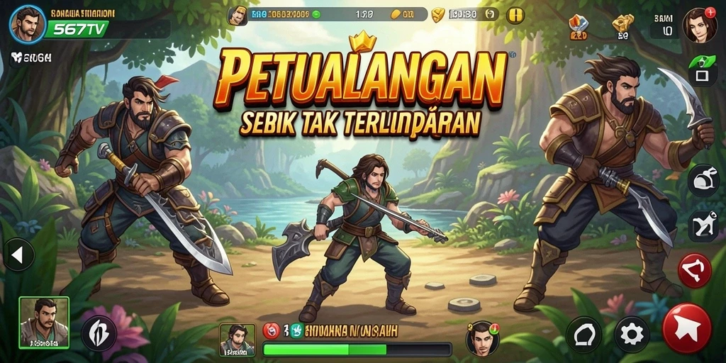 Screenshot gameplay 567TV menampilkan aksi petualangan seru.