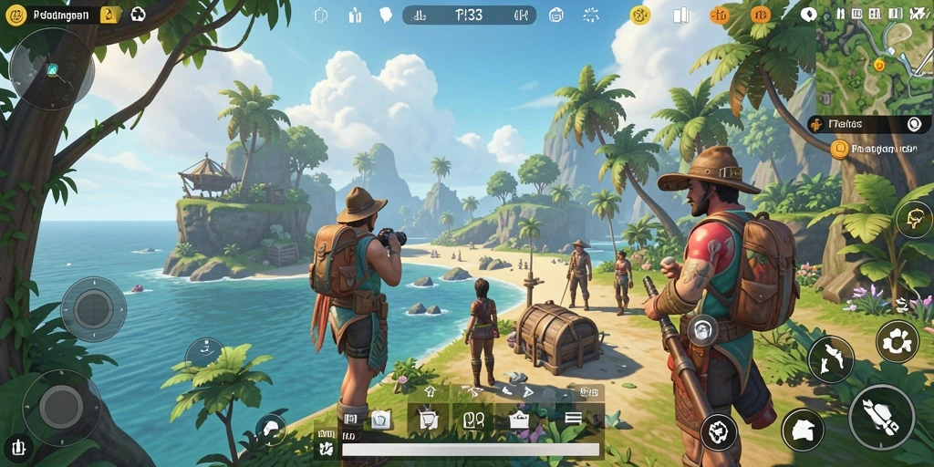 Screenshot menampilkan petualangan mendebarkan di dunia Open World.