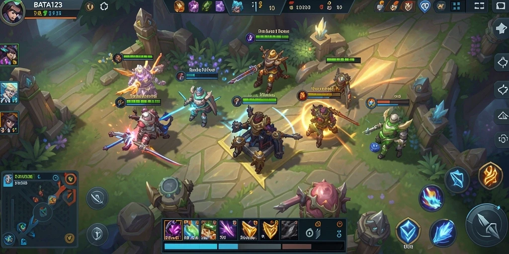 Tampilan gameplay mendebarkan dari BATA123 yang penuh strategi.