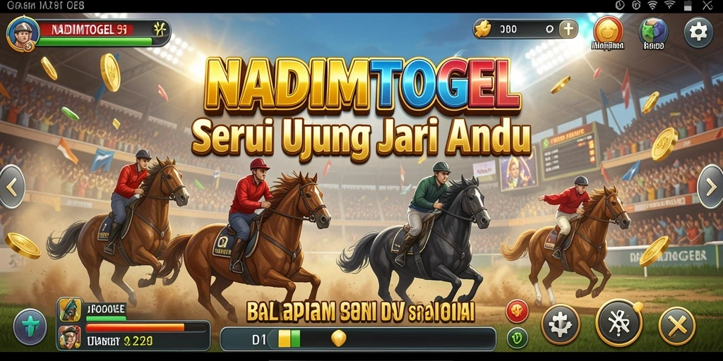 Screenshot NADIMTOGEL menampilkan aksi balap yang intens dan mendebarkan.
