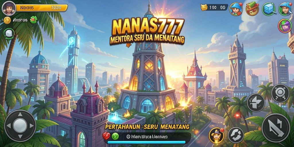 Tampilan menakjubkan gameplay Tower Defense dengan aksi yang mendebarkan.