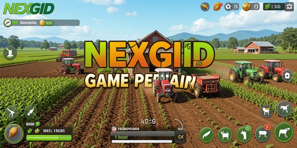 Tampilkan gameplay seru bertani di NEXGID.