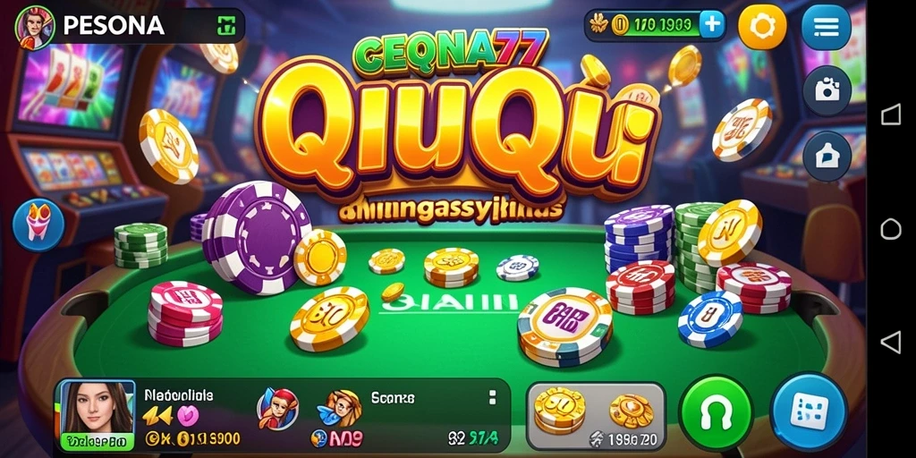 Tampilan gameplay QiuQiu yang seru dan interaktif di PESONA77.