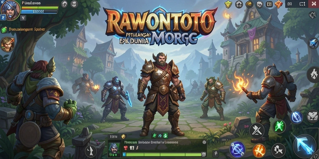 Tangkapan layar gameplay <strong>RAWONTOTO</strong> menunjukkan aksi seru dalam dunia MMORPG yang menakjubkan.