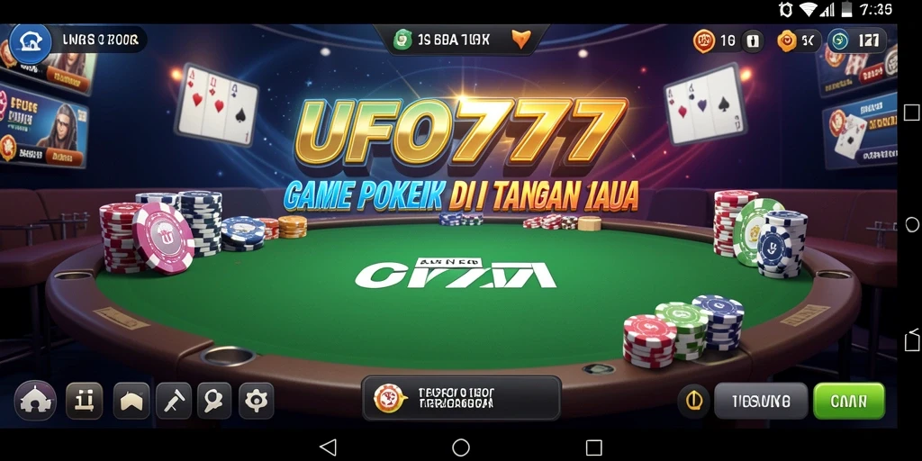 Gameplay seru Poker di UFO777 dengan grafis menarik.