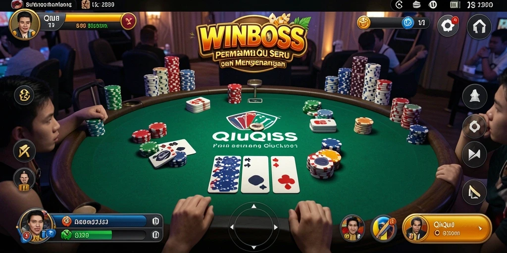 Screenshot gameplay QiuQiu yang menarik dengan antarmuka modern.