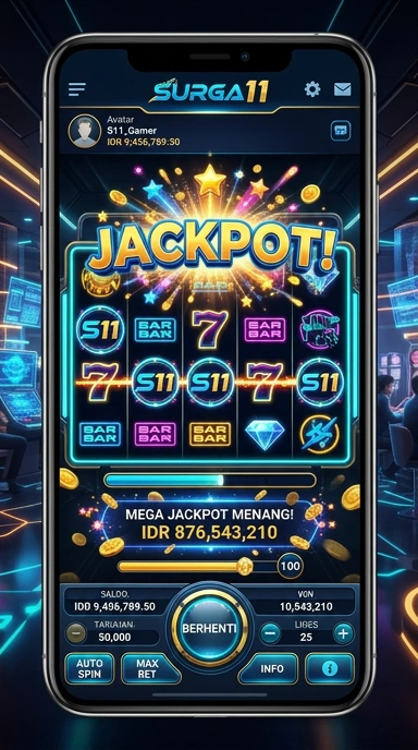 Tampilan antarmuka aplikasi surga11 yang intuitif.